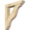 Ekena Millwork Funston Slat Rough Sawn Bracket w/ Offset Brace, Douglas Fir, 6"W x 30"D x 34"H BKT0604X30X34FST06RDF - alternate 1